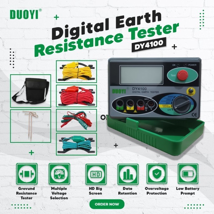 Digital Grounding Earth Tester DY4100 Earth TESTER