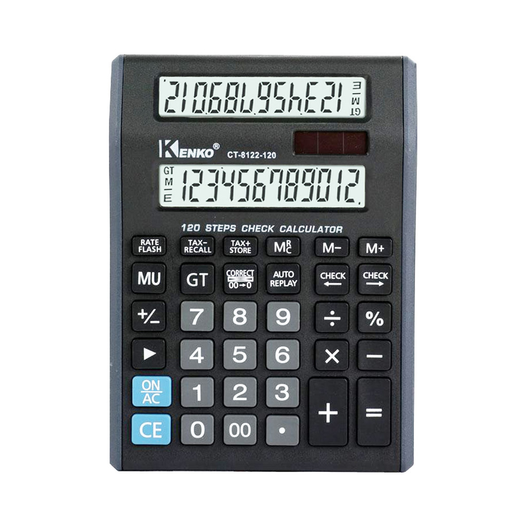 

Kalkulator Kenko CT-8122-120 Practical Calculator Kenko Dua Layar