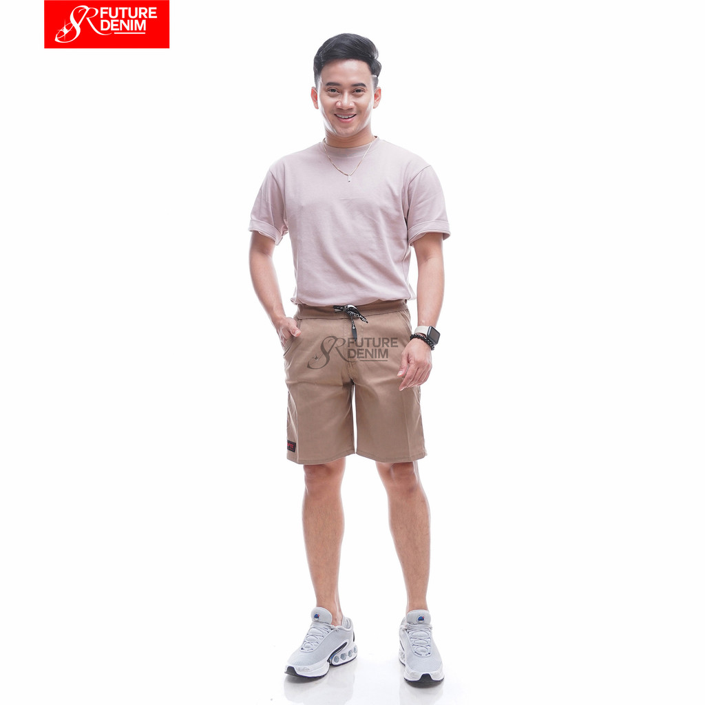 CARHATT - Celana Pendek Pria Boardshort - Celana Korea Polos Pinggang Karet Size S M L XL XXL XXXL