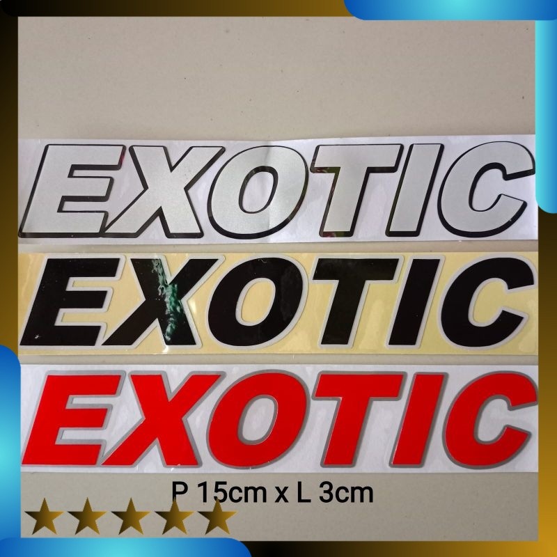 stiker cutting exotic berkualitas Lightnaziashop