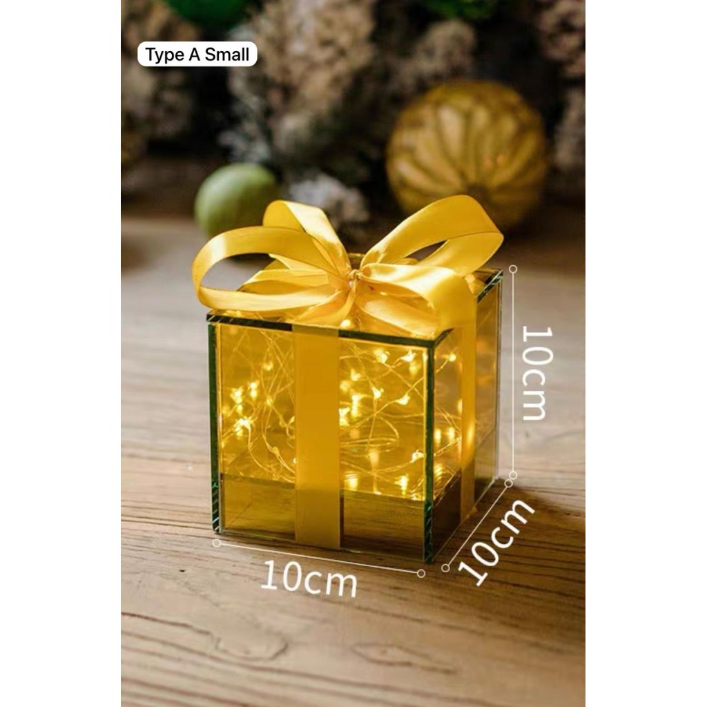 

GIFT BOX LED DECORATION // HIASAN NATAL // CHRISTMAS - Type A Small