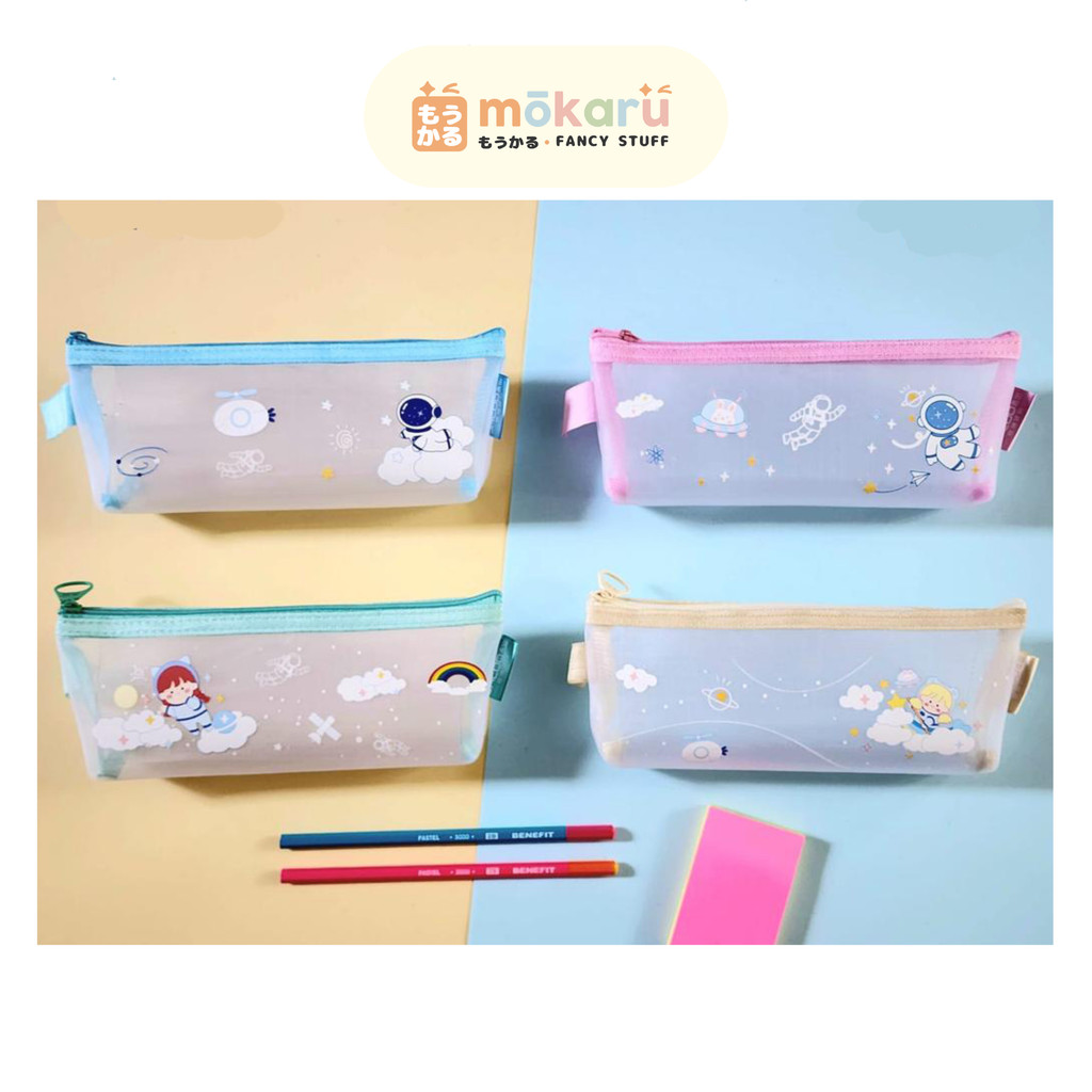 

Jala Kotak Pensil Resleting JC-5208 / Tempat Pensil Transparan Jaring Motif Karakter Lucu