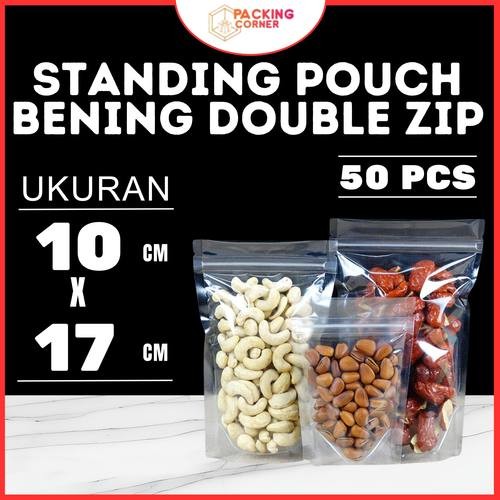 PLASTIK STANDING POUCH 10X17 CM / PLASTIK KLIP BERDIRI