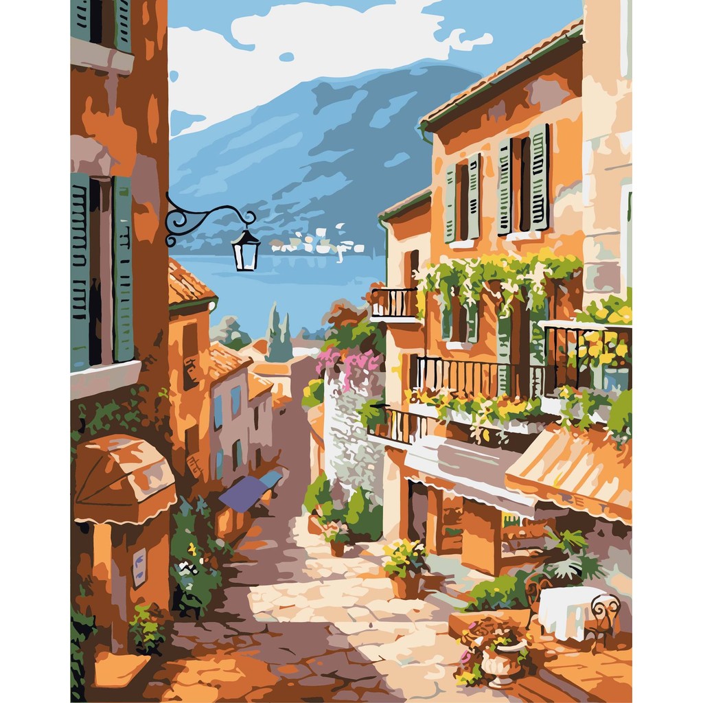 

40x50CM DIY Paint By Numbers on Canvas Handmade Painting Kits Frameless Acrylic Paint Oil Painting Gift for Adults Home Decor