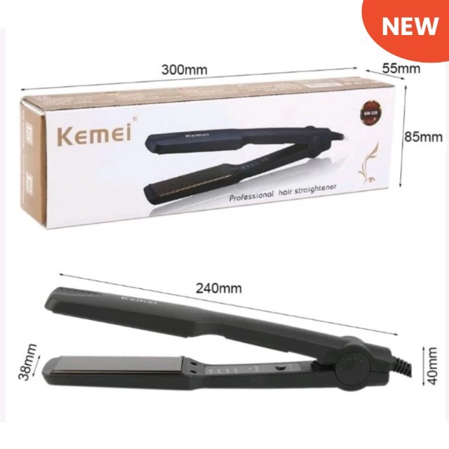 Kemei KM 329 Catok Rambut  Special Salon Pelurus Rambut Kemei KM-329 Catokan