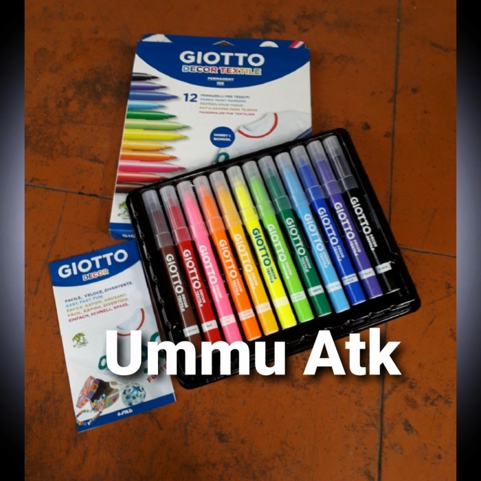 

jt spidol permanen giotto 12 warna