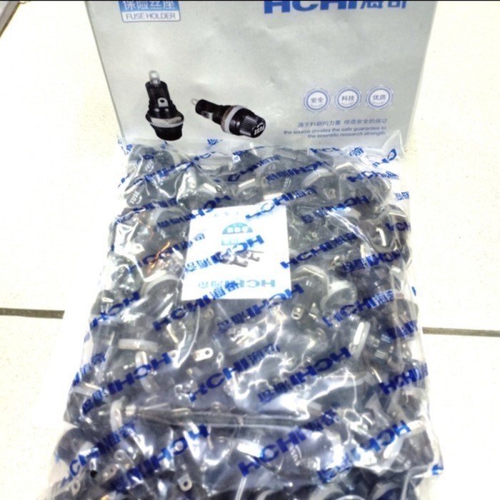 Sikring Rumah/Fuse Holder Kecil HICHI (100PCS).Sikring Rumah/Fuse Holder Kecil HICHI (100PCS)