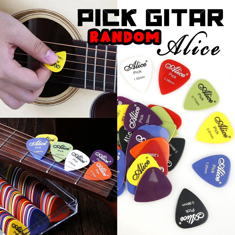 PICK GITAR ALICE Petikan Gitar Bass Melodi Akustik Listrik Tipis Tebal