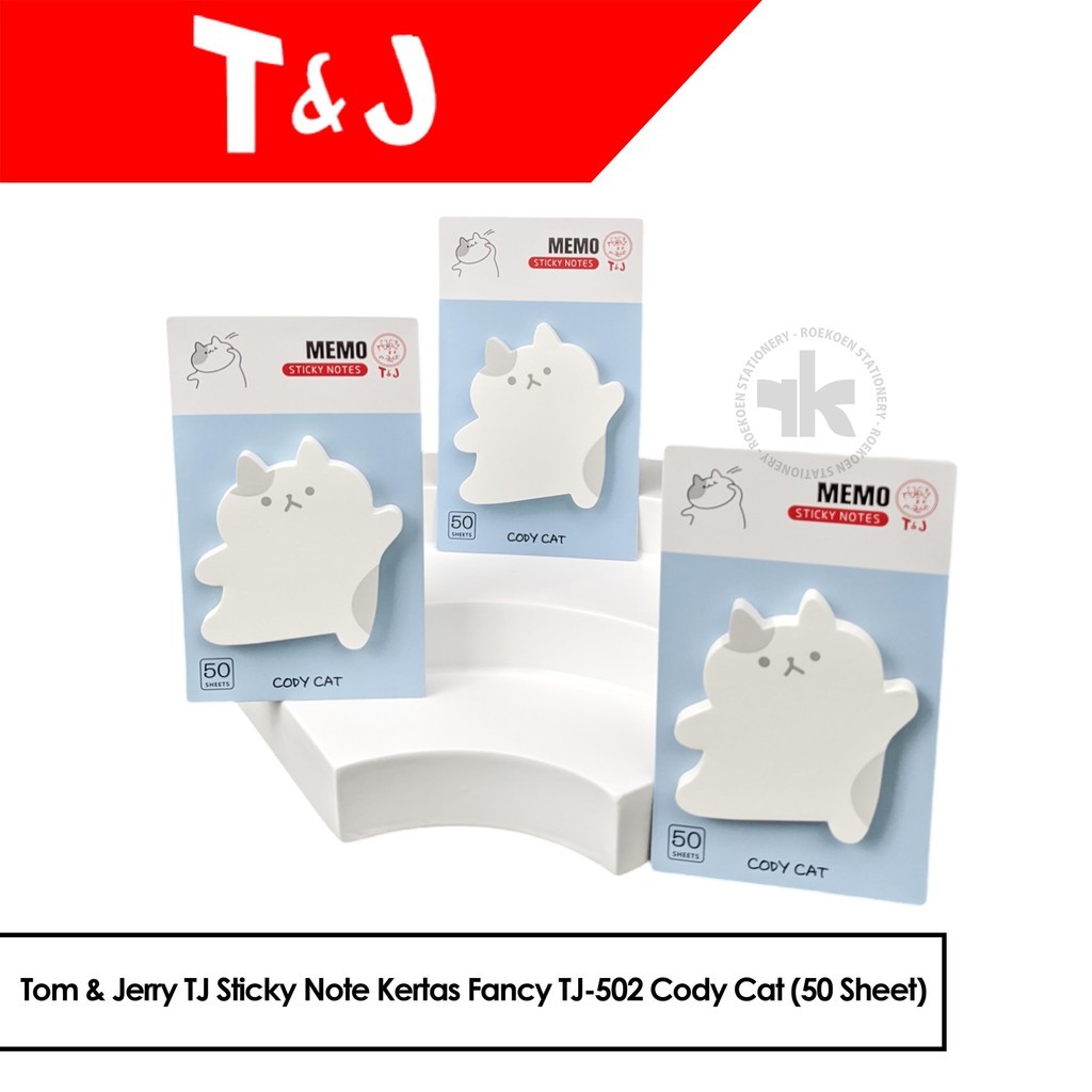 

Tom & Jerry TJ Sticky Note Kertas Fancy TJ-502 Cody Cat (50 Sheet)
