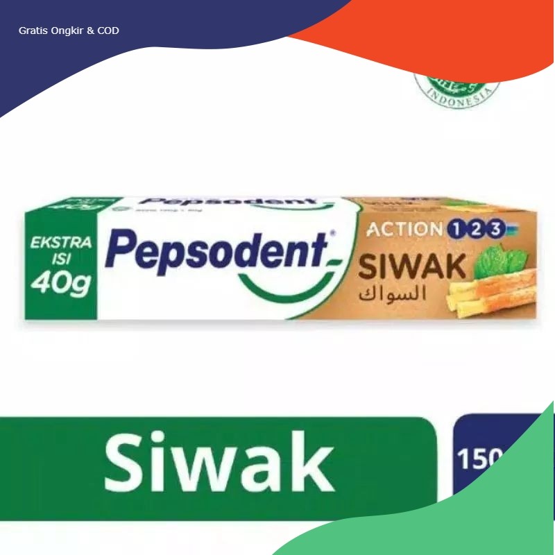 pepsodent siwak 150+25gr