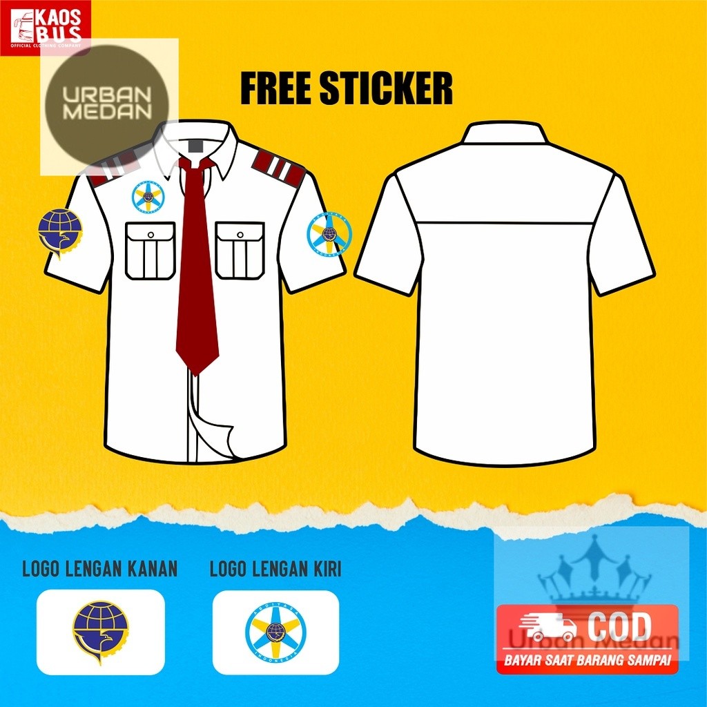 Kemeja Baju Co Driver Bus Bis Mania Bismania Abdiyasa