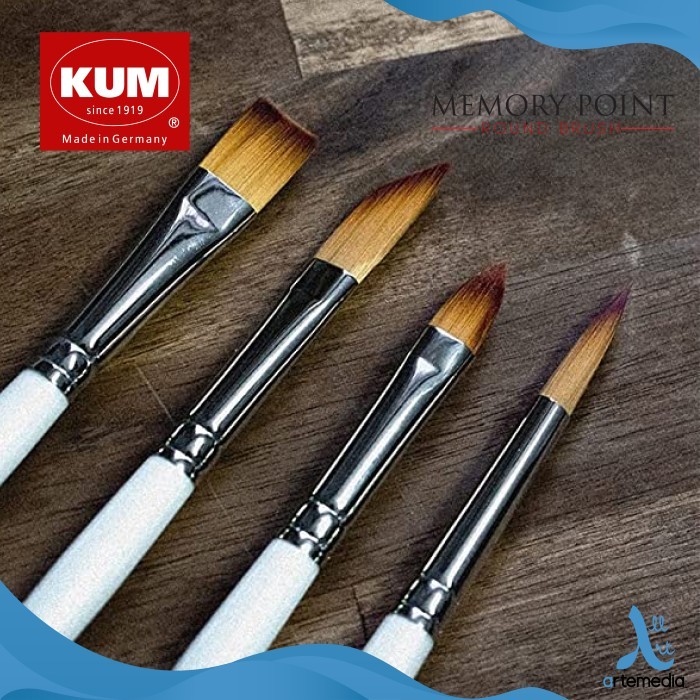 

best -Kuas Lukis KUM Memory Point Round Synthetic Brush Short Handle - NO. 14
