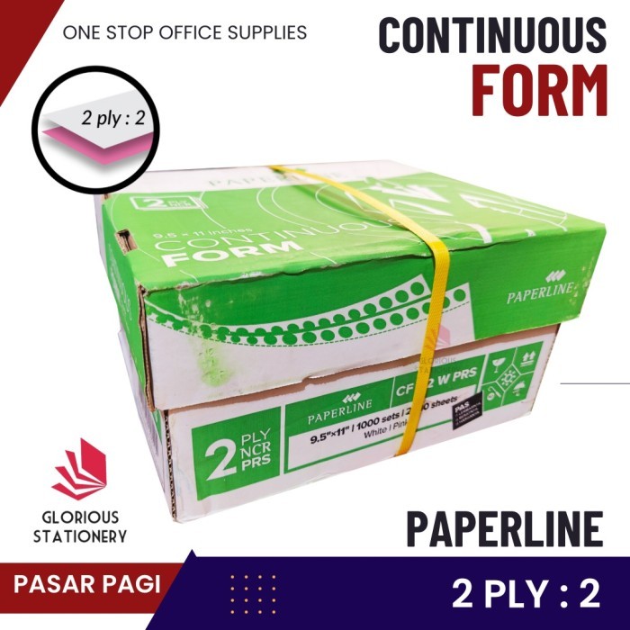 

best -Kertas Continuous Form 9.5 x 11" 2ply Bagi 2 - Paperline