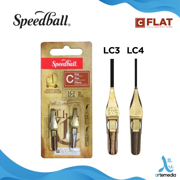 

best -Mata Pena Kaligrafi Speedball C Flat Nibs Calligraphy - LC3 LC4