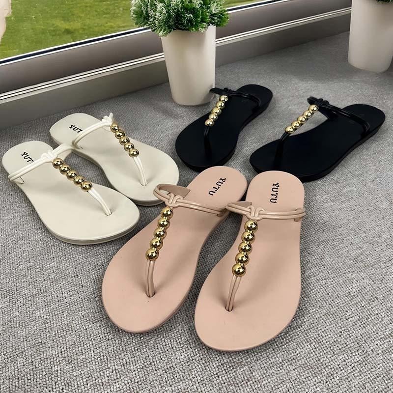 MPH 2025 NEW Sandal Jepit Wanita Karet Jelly Import Kekinian Sandal Terbaru Mutiara Fashion Sandal U