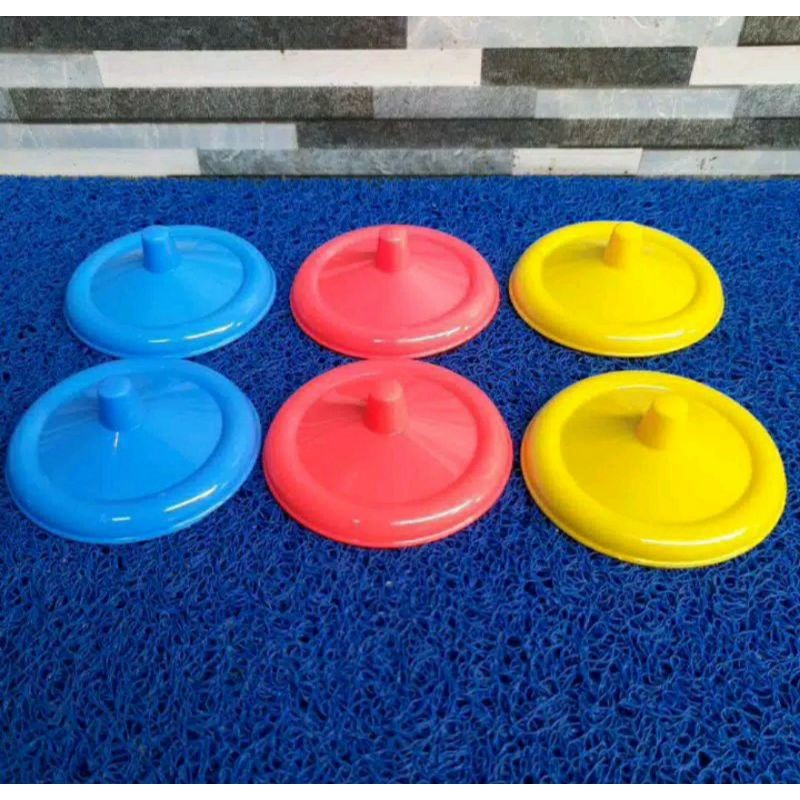 [TG39] tutup gelas plastik cembung tebal / penutup mug warna