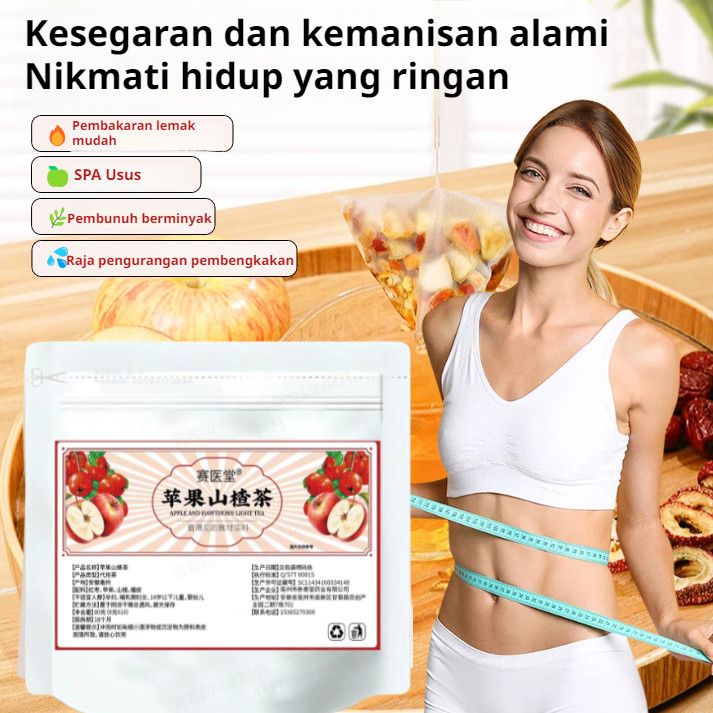 

【COD/Kirim Dalam 24 Jam】Teh Apel Hawthorn/Apple Hawthorn Tea Bags Detox Drink Fat Burning/Mempercantik Dan Menutrisi Kulit Teh/Teh Pelangsing Apel Penguras Lemak