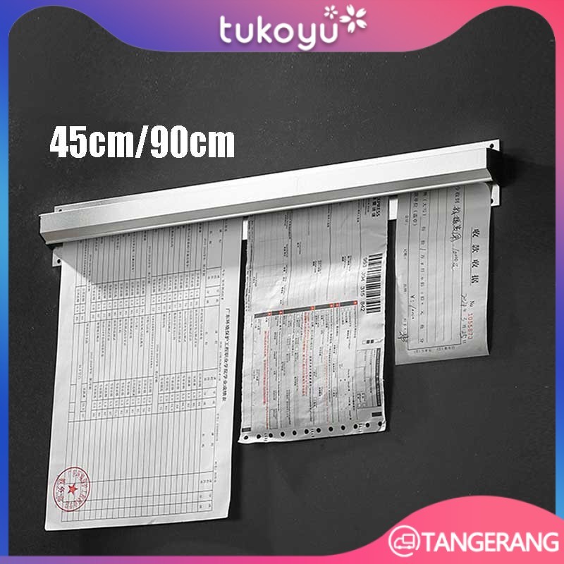 

45cm 90cm Bill Holder / Capitan Nota Stainless / /Penjepit Kertas Bon Bill Tab Grabber Bill Holder Restaurant Getra Cafe