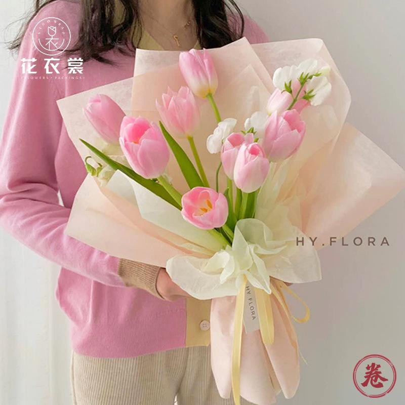 

(5Lembar) SINOWRAP CALOR FLower Wrapping Paper Premium Cotton Paper / Kertas Bunga Buket Tissue Serat Cellophane