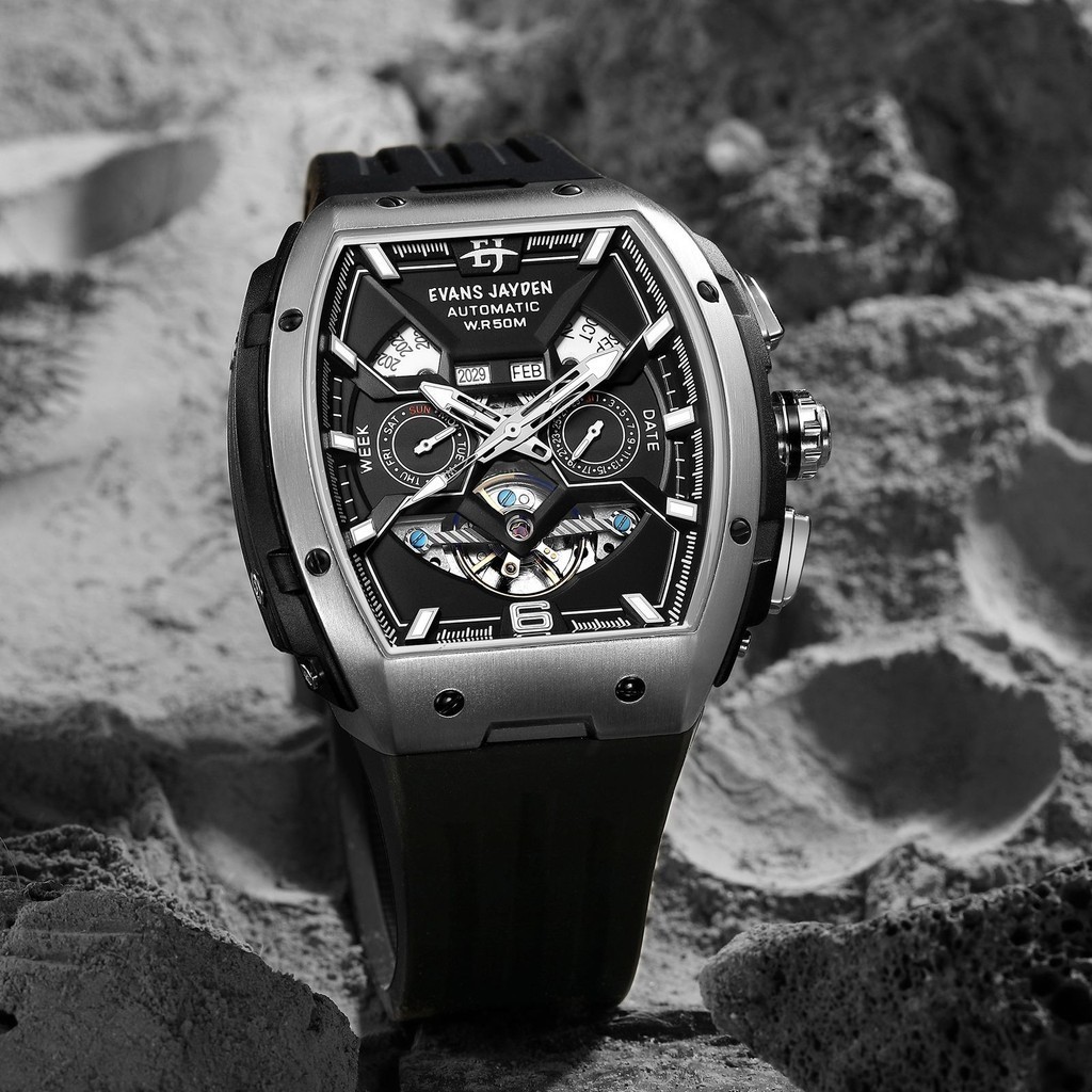 limited super diskon promo khusus lebaran tangan evans jayden jam tangan pria 9620 rubber automatic