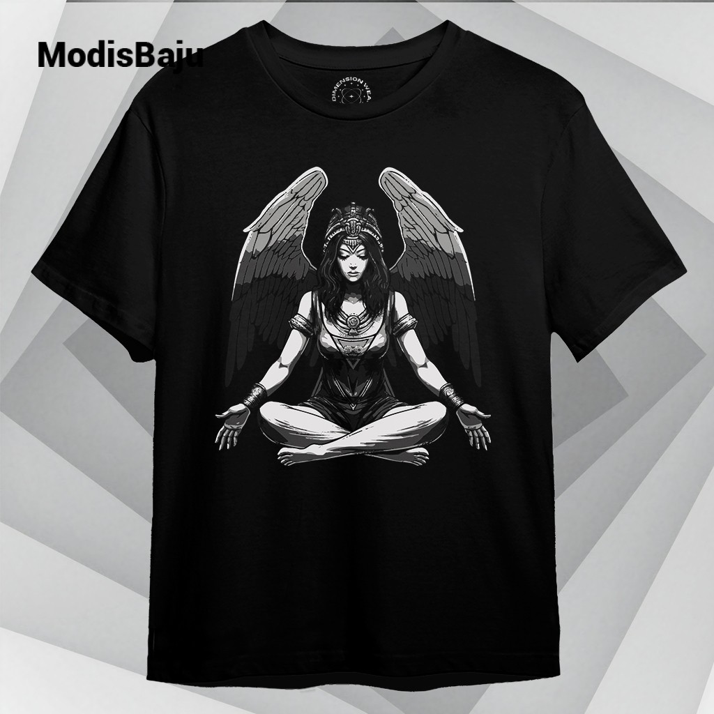 ModisBaju - Kaos Distro Premium Original 3D  Another Angel Meditates