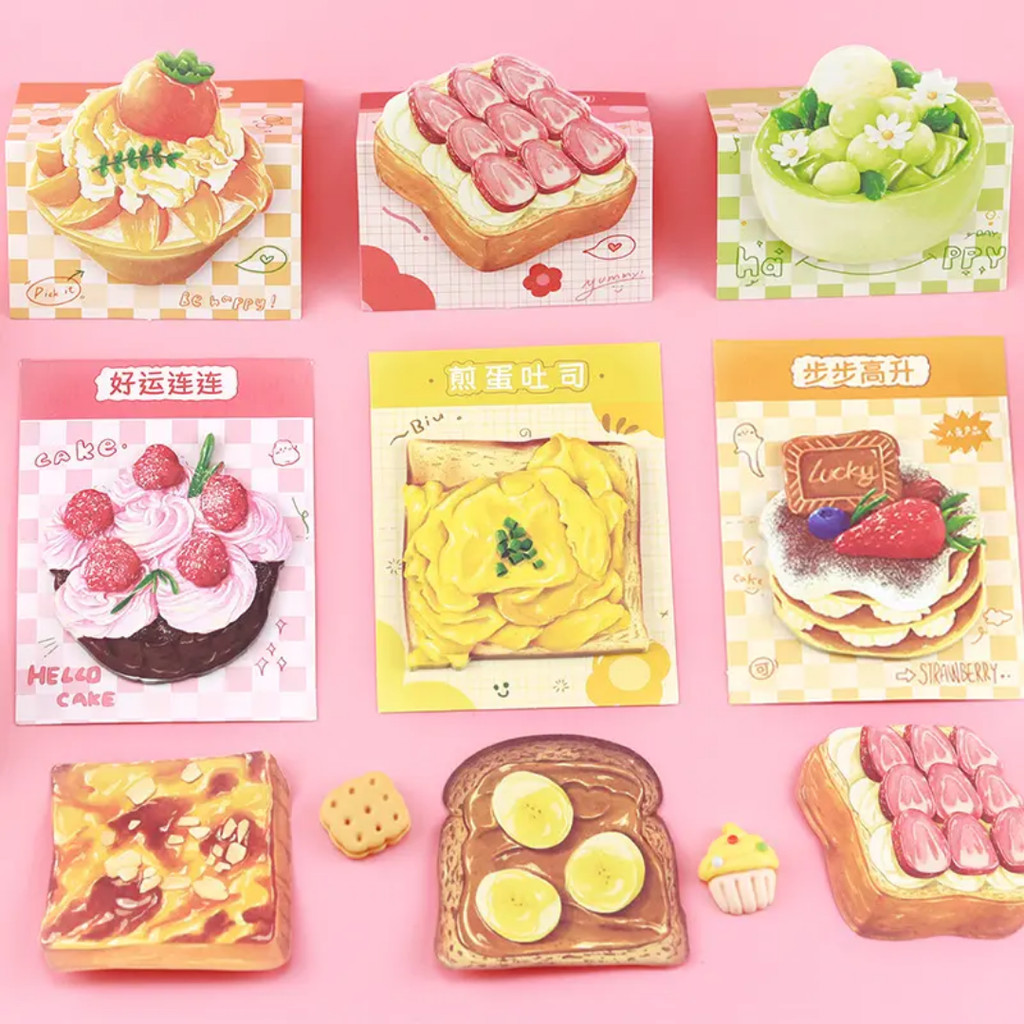 

STICKY NOTES MAKANAN FOOD DESSERT ALAT TULIS PERLENGKAPAN SEKOLAH STATIONERY LUCU GEMAS MURID ANAK KOLEKSI CUTE IMUT SCHOOL