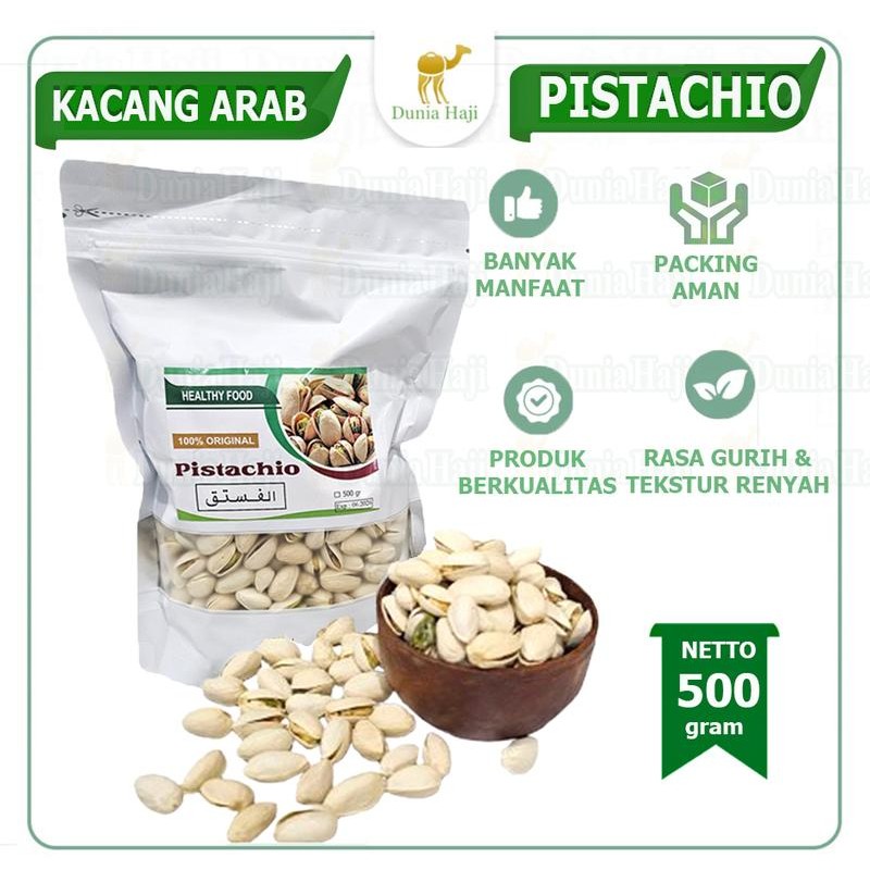 

PISTACHIOS Kacang Pistachio Arab Fustuk Murah Oleh Oleh Haji dan Umroh Snacks