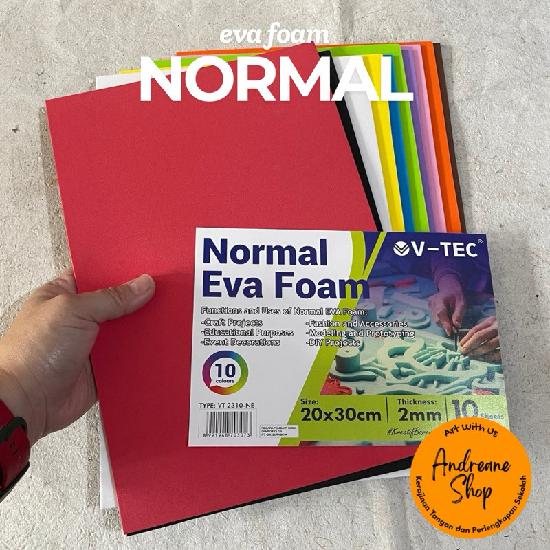 

Normal Eva Foam 20x30cm V-TEC VT-2310-NE (Pak isi 10)