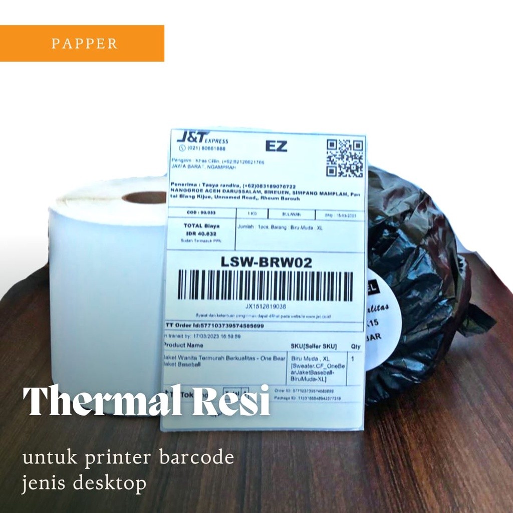 

Thermal resi/label printer barcode jenis desktop ///