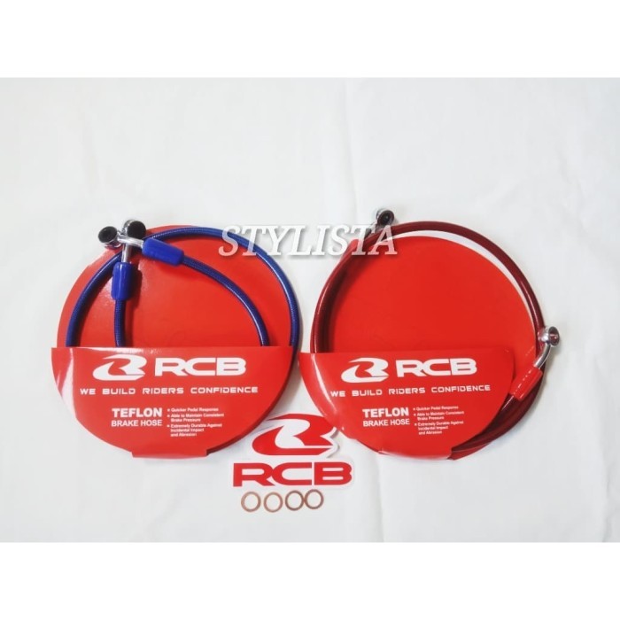 Selang Rem RCB 90 Cm - 900 MM Racing Boy Teflon Brake Hose A191 - Biru