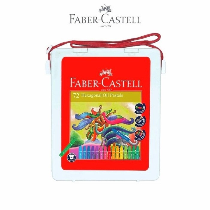 

promo -Crayon hexagonal oil pastel 72 Faber-Castell (Plastic Bag)