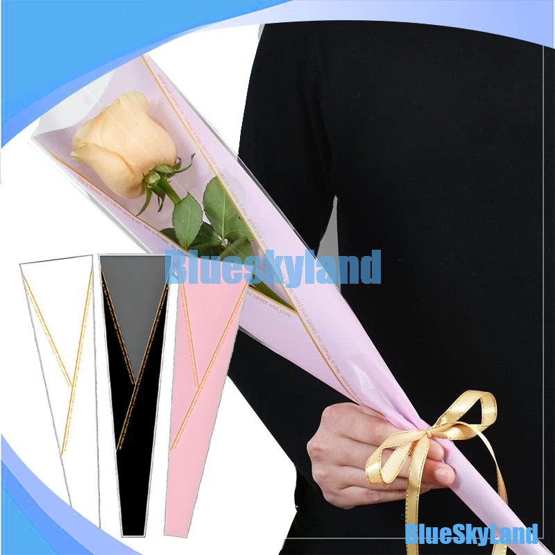 

(50 LEMBAR) Wrapping Plastik untuk Mini Buket Rose
