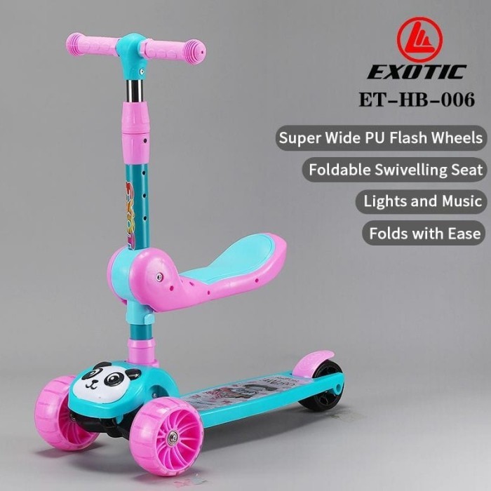 Terlaris - Scooter Anak / Scooter Exotic ET-HB-006 ET HB 006 - Merah