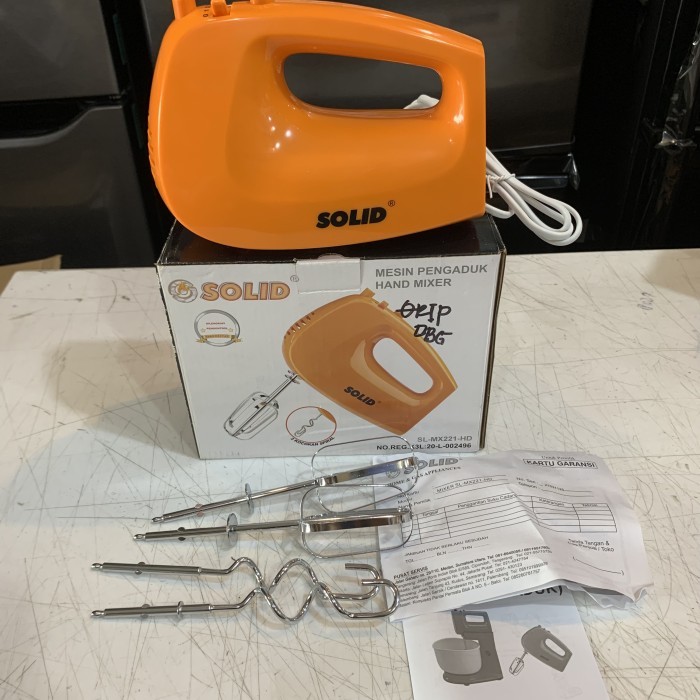 HAND MIXER SOLID SL-MX221-HD Stainless