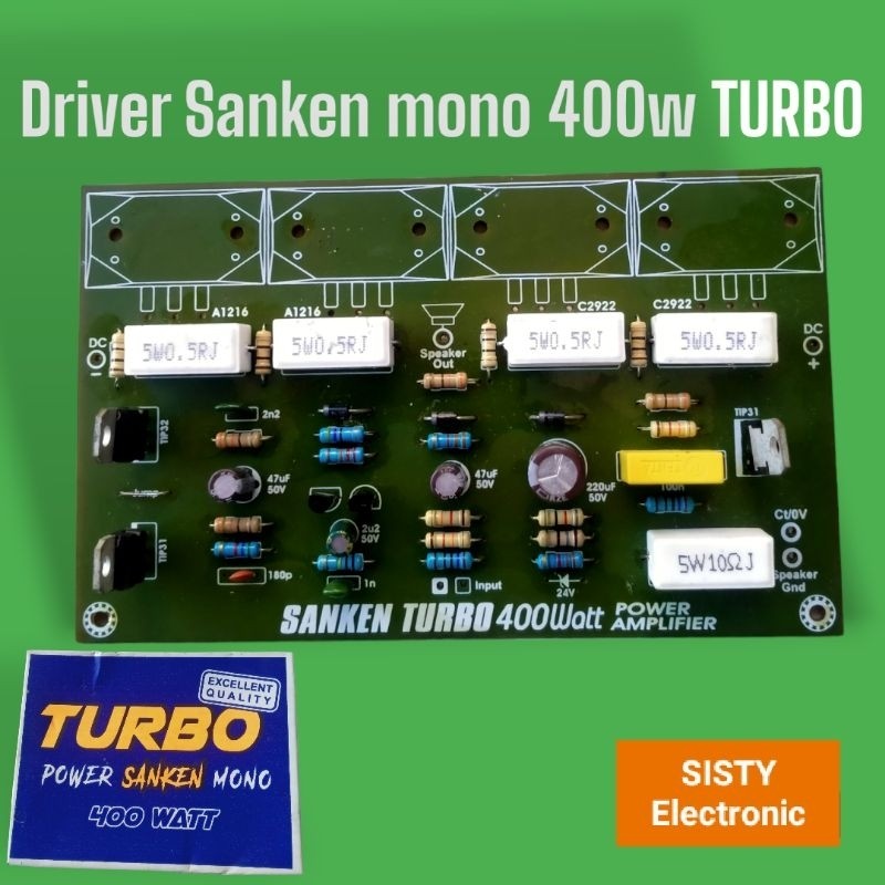 Kit Driver Safari Turbo Sanken 400w Mono