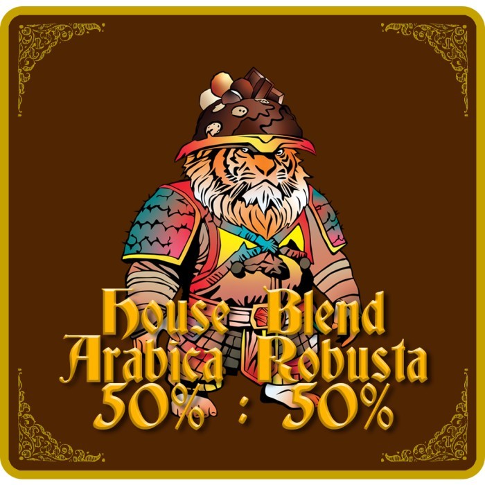

House Blend Espresso Based - 50% Arabica & 50% Robusta, Biji Kopi - 500 gram