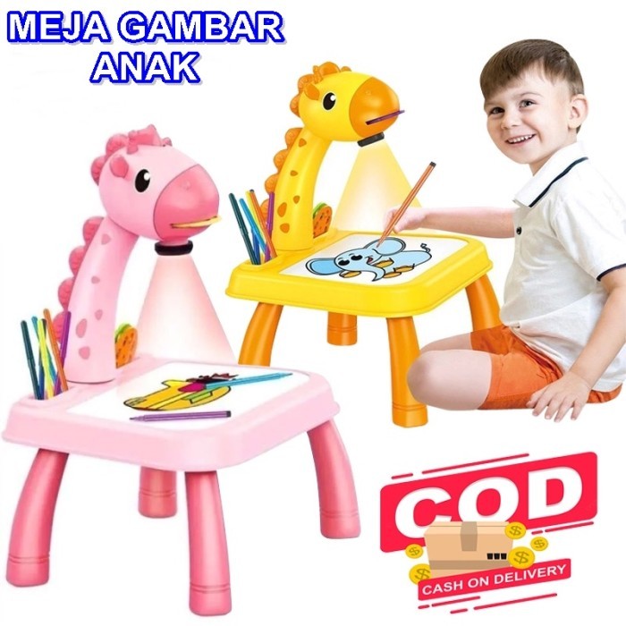 Mainan Edukasi Anak Meja Gambar Anak Proyektor - besar
