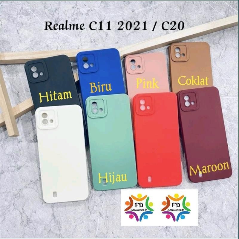 SoftCase Macaron Untuk Hp Realme C11 (2021) C20 RMX3231 RMX3063 RMX3061 Tpu Procamera