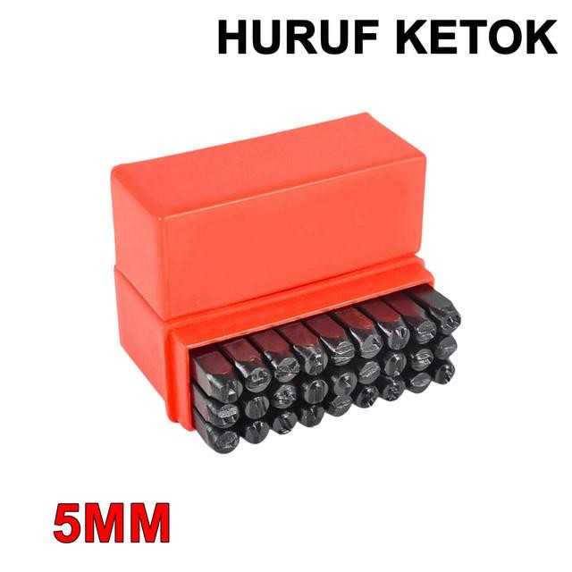 

Huruf Ketok 5mm Letter Punch Set 5 mm Pahat Stamp Drip Stempel