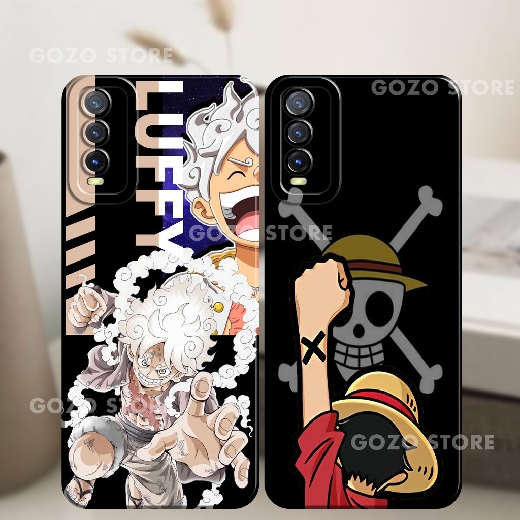 Softcase Utuk Vivo Y20/Y20s/Y12s Motif Anime One Piece  - Case Anime - Case Full Colour - Case Kekin