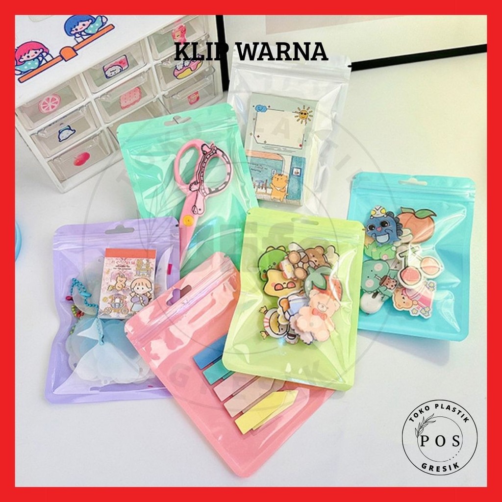 

[1-Pcs] Klip warna ziplock plastik klip warna warni serbaguna Plastik Lucu Klip perhiasan aksesoris dan hadiah
