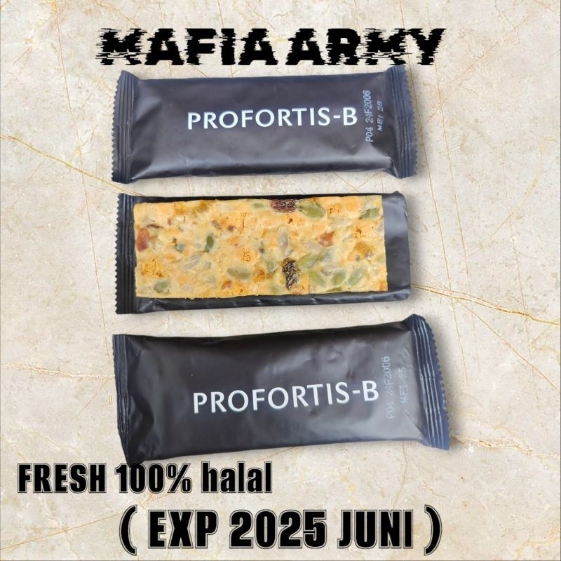 PROFORTIS-B COOKIES KUE BISKUIT OATBAR SNACK RANSUM TNI TIPE EPROKAL PLUS WEY PROTEIN FITNES / RANSU