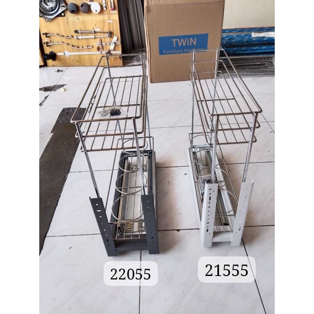 Rak Botol Bumbu 2 Susun Kitchen Set Bawah