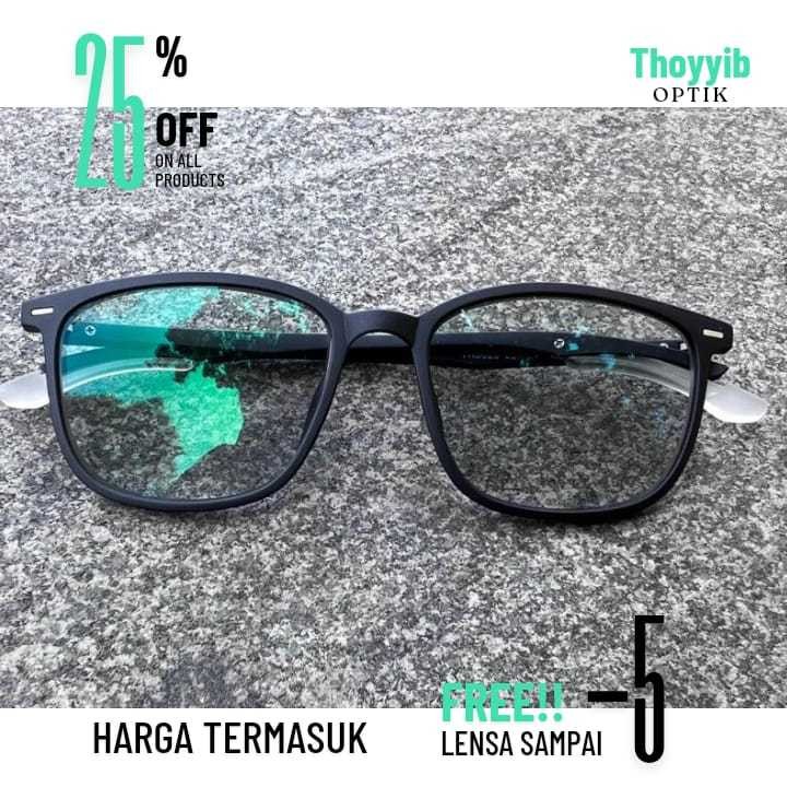 Frame Lentur Bisa Untuk Lensa Minus 8, 7, 6, 5,4,3,2,1 Lensa Optik Photocromic bluray Bluecromic