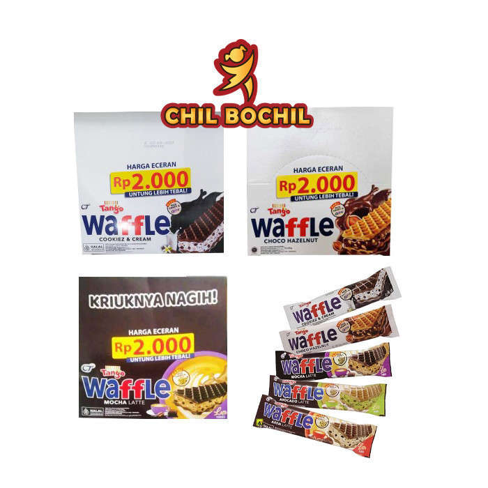 

TANGO WAFFLE CHOCO HAZELNUT ECER RP.2000 1 ISI 12 X 25GR - ALL VARIAN CHIL BOCHIL - CHIL BOCHIL