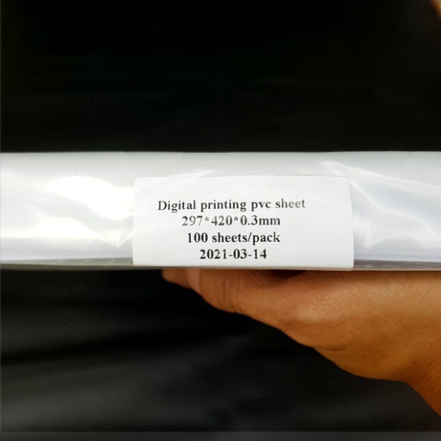 

PVC LASER / Kertas PVC Laser Digital Sheets Bahan Idcard Press Oven Laser Ukuran A3 Tebal 0.2 mm