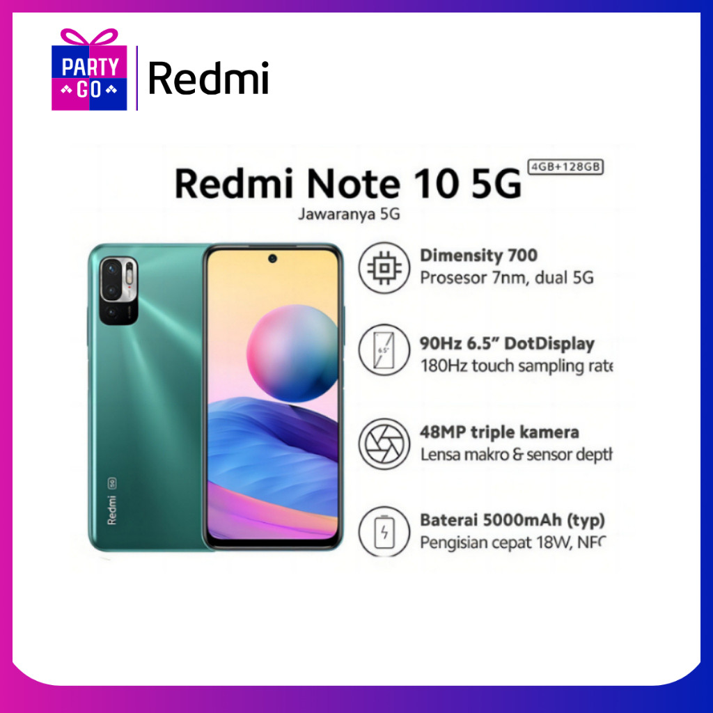 (Second Like New) Xiaomi Redmi Note 10 5G fullset //Note 10 4G No charger 4GB/128GB | 6GB/128GB | 8G