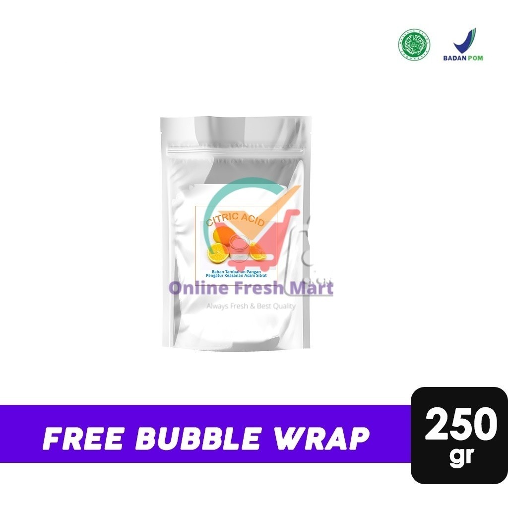 

Citrun Citric Acid Gajah / Asam Sitrat (250 gr) - Online Fresh Mart Denpasar
