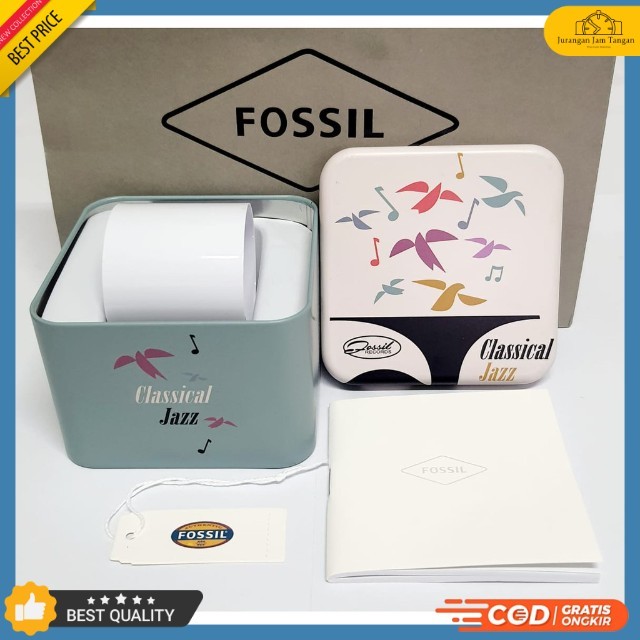 Box Fossil Kaleng / Box Fossil / Box Posil / Box F-ossil / Fossil / Lengkap Dengan Buku Dan Paper Ba
