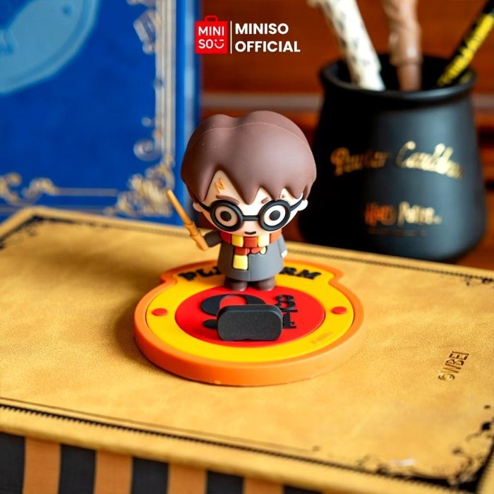 Miniso x Harry Potter Aksesoris Handphone Phone Grip Kabel 3in1 Charger Phone Stand